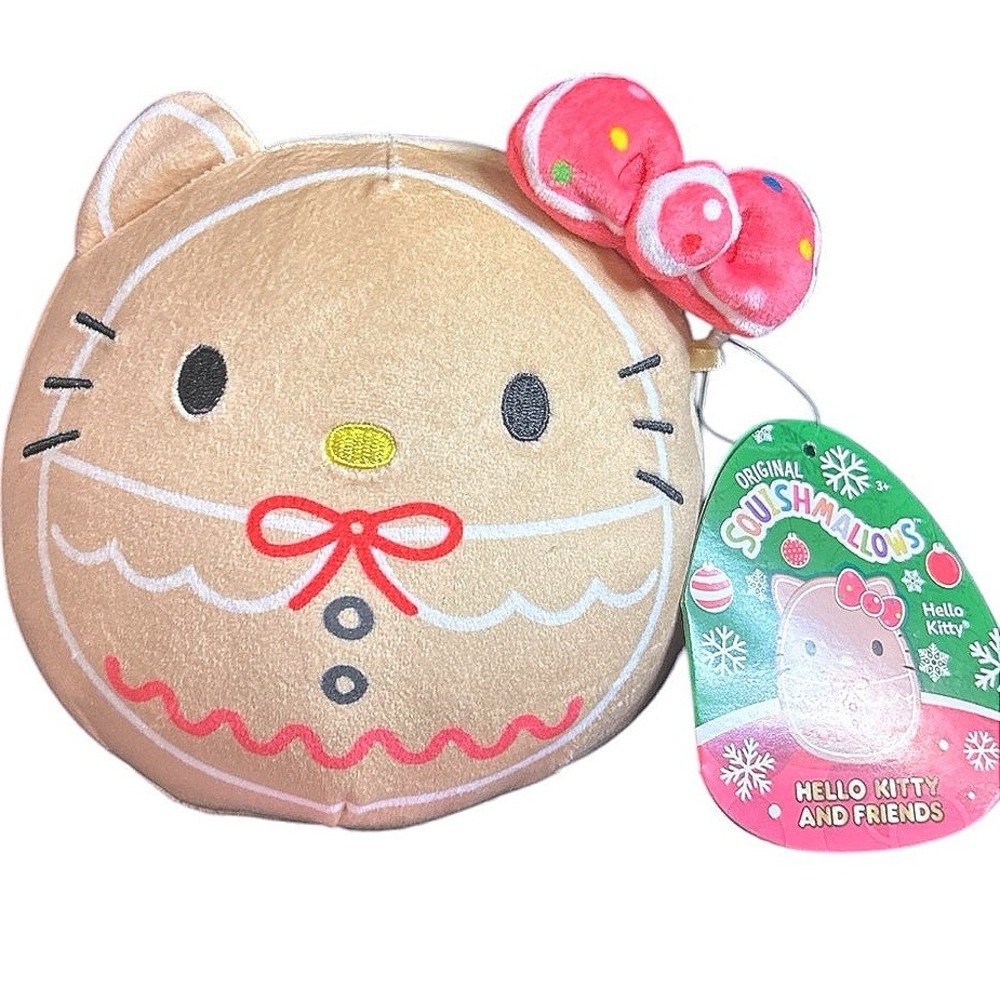 Squishmallows Hello Kitty Gingerbread Cookie Plush 5" Holiday S5 NWT